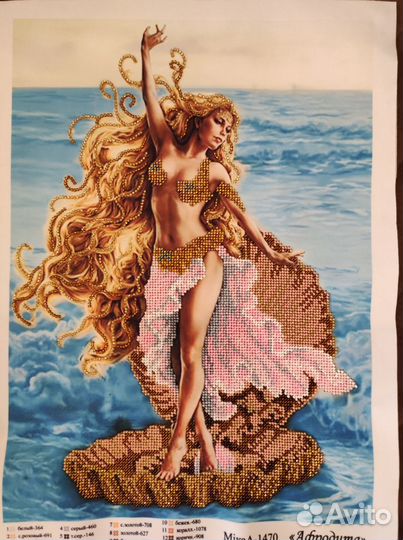 Афродита. Картина вышитая бисером