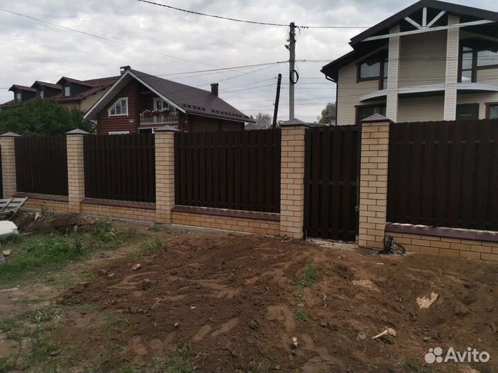 Установка забора