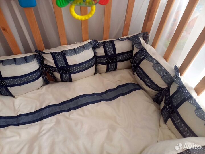 Детское постельное белье и бортики в кроватку