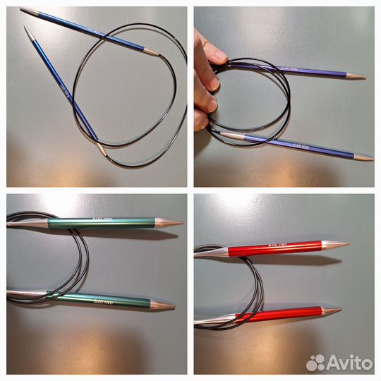 Спицы для вязания addi и knit pro zing