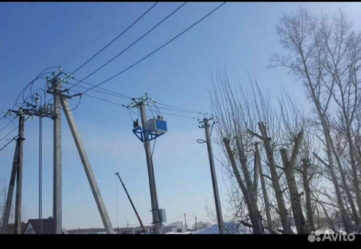 Установка Ж/Б опор