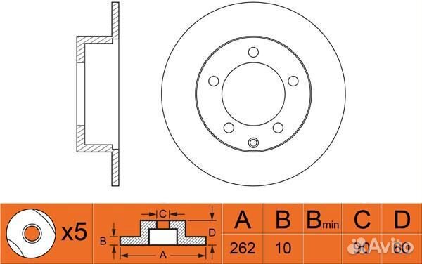 Диск тормозной