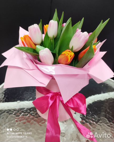 Букет из тюльпанов