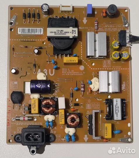 Плата питания телевизора