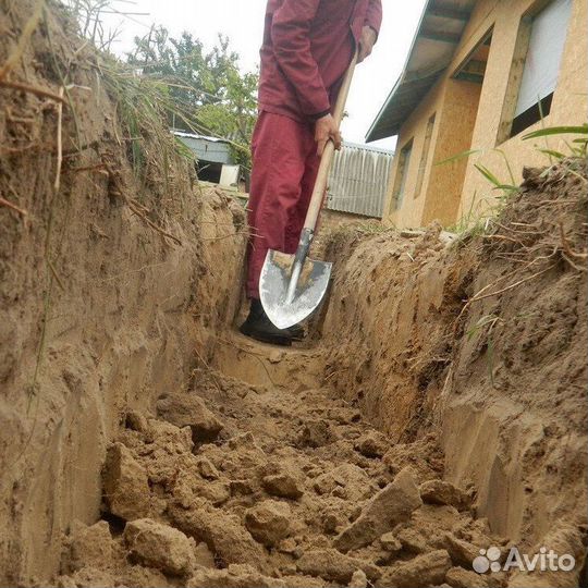 Спил деревьев, покос травы, бурение лунок и ям