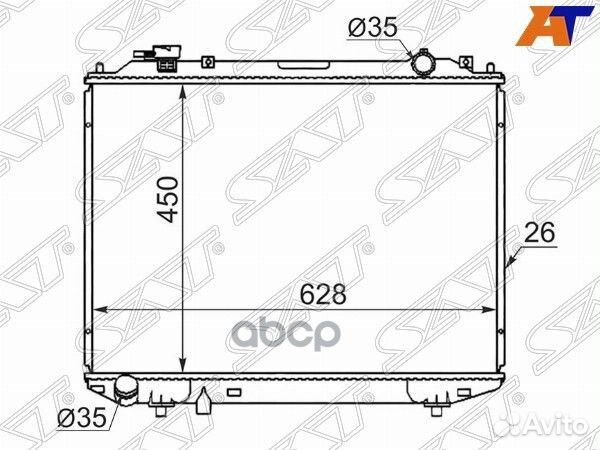 Радиатор Ford Ranger 99-11 / Mazda B-Series 98