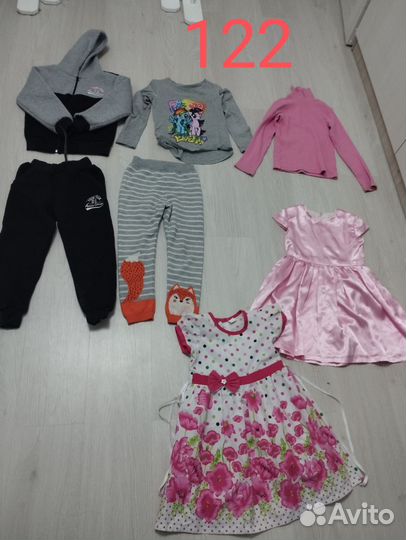 Одежда для девочки пакетом: 110-116, 122, 128, 134