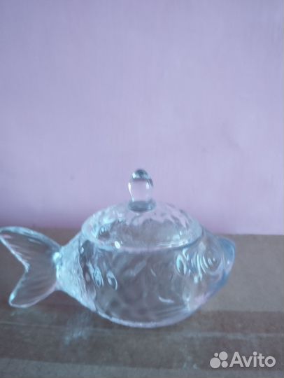 Хрустальная икорница