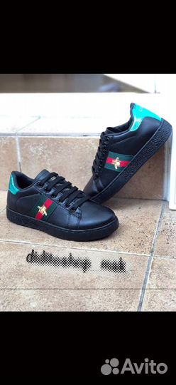 Кеды черные gucci