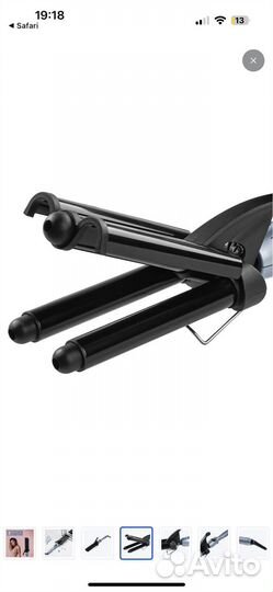 Плойка Электрощипцы Тройная волна