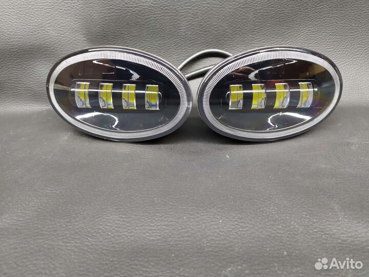 LED туманки для Honda 2 режима Белый/Желтый