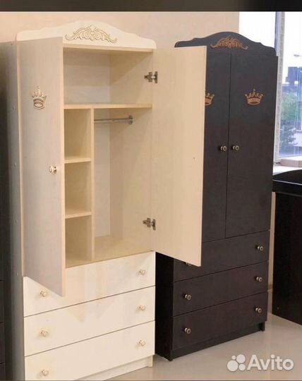 Шкаф детский двухсекционный