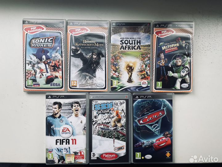 Диски с играми на Sony PSP