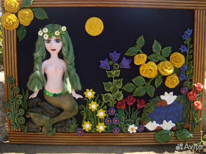 Картина из соленого теста.Ручная работа