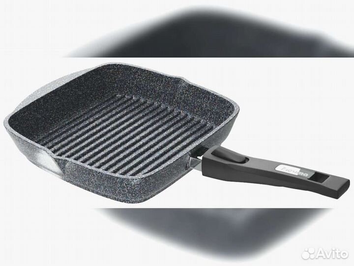 Сковорода гриль 28*28см Гранит star