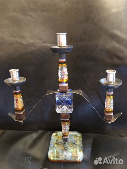 Подсвечник канделябр СССР на 3 свечи