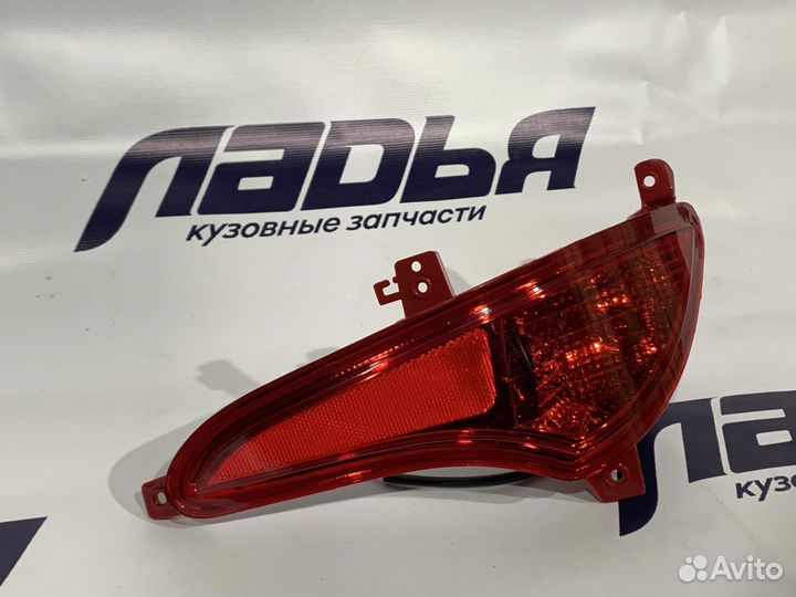 Катафот заднего бампера Hyundai Solaris(14-17) пра