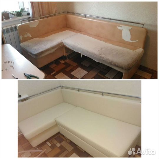 Реставрация и ремонт мягкой мебели.