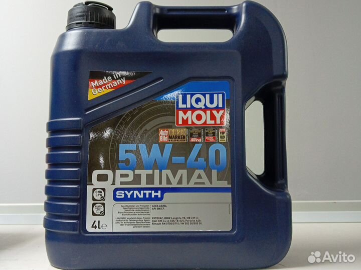 Масло моторное liqui moly 5w40