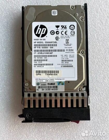 Жесткий диск HP 730703-001 900Gb 6G SAS