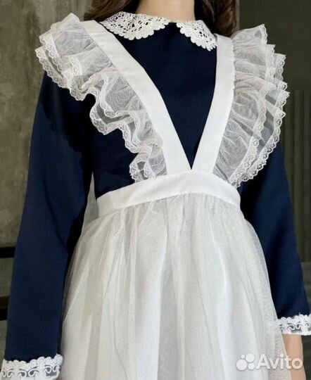 Белый школьный фартук новый все размеры