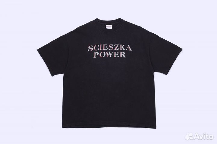 Hanes 1990s Vintage 'Scieszka Power' Tee футболка