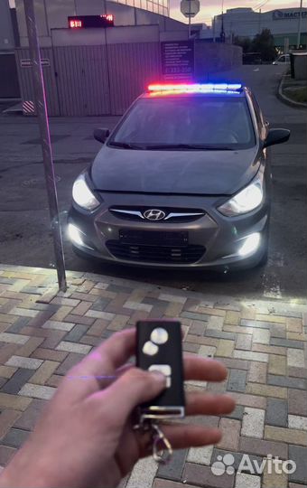 Стробоскоп на крышу красно-синий/ белый 90см