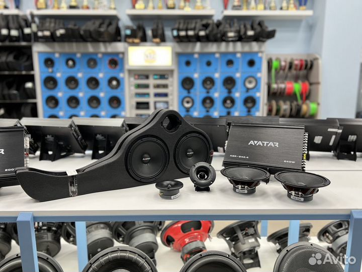 Комплект громкого фронта Ваз 2114 (16+16+рупор)