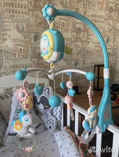 Мобиль на кроватку с подсветкой