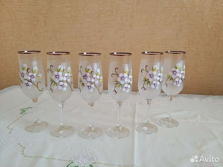 Бокалы богемское стекло