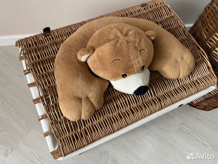 Плетеные корзины для хранения игрушек