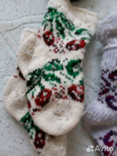 Носки шерсть 25 см по от пятки к носку