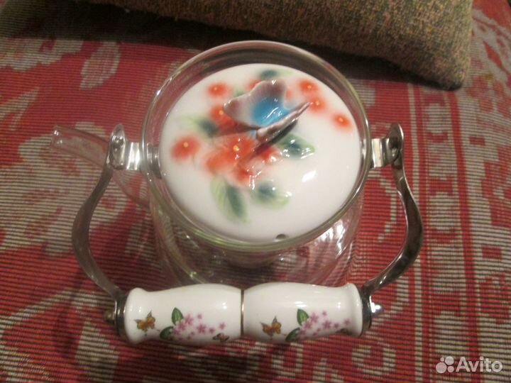 Чайники заварочные стеклянные, новые, 2200 и 1200