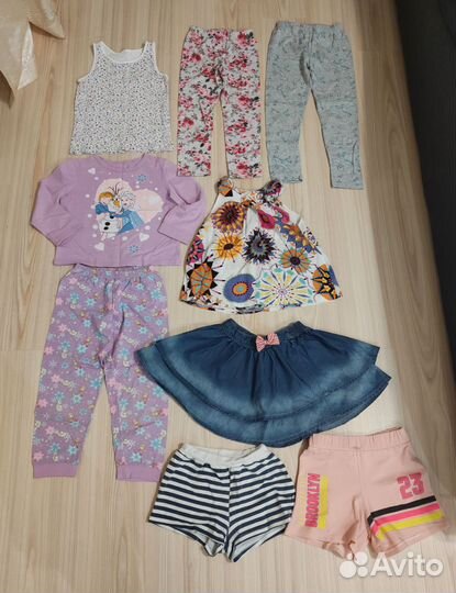 Пакет одежды на девочку 110 116см