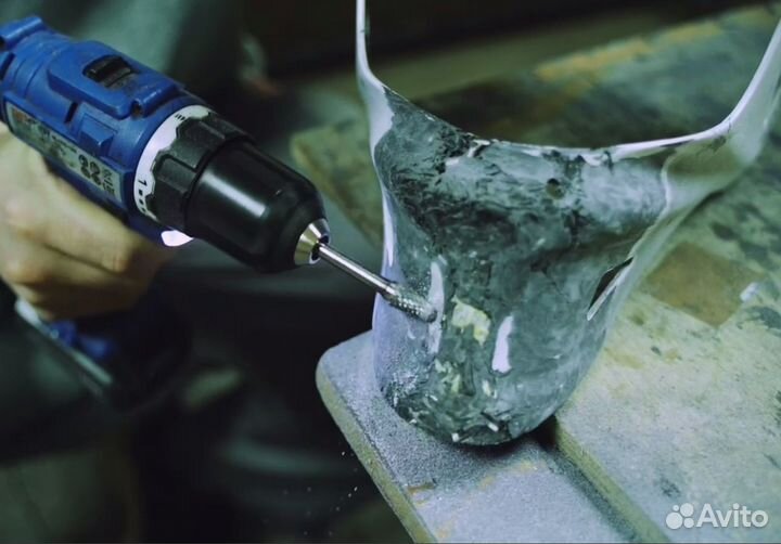 Ремонт вратарского шлема для хоккея