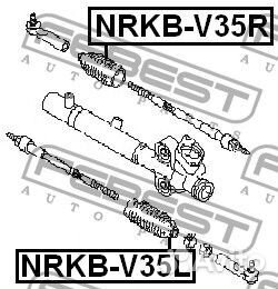 Пыльник рулевой рейки правый