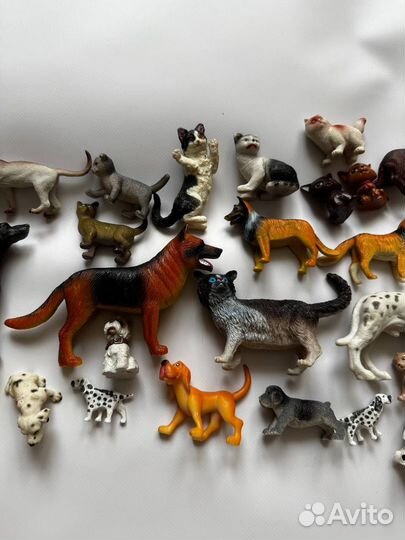 Игрушки собаки и кошки пакетом