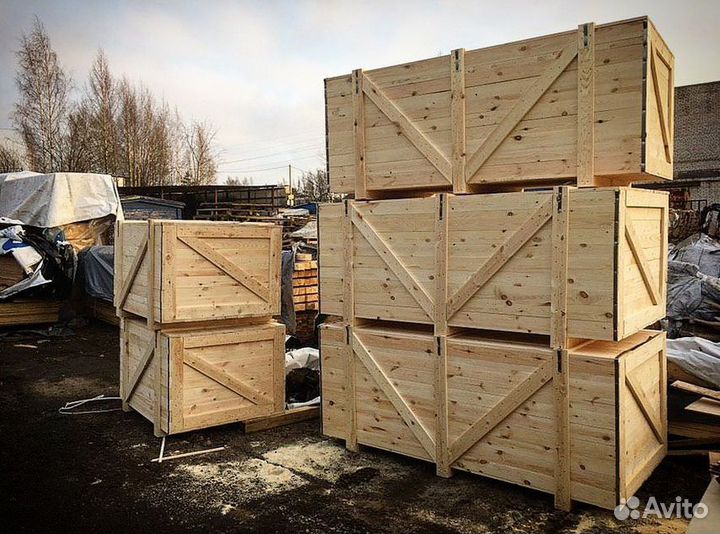 Ящик деревянный, коробки, транспортировочная тара
