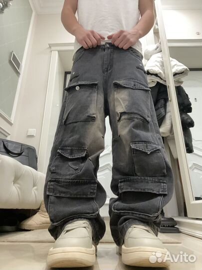 Cargo jeans balenciaga type