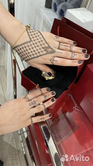 Хна и гель для био-тату ноги/ногти