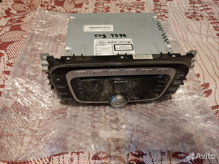 Магнитола 2 din sony для ford mondeo 4