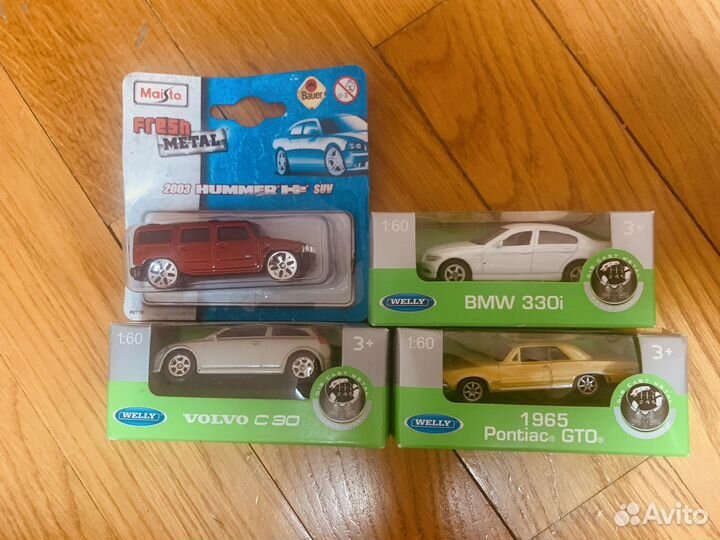 Машинки Welly 1:60