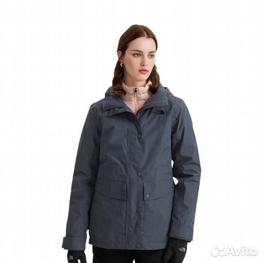 THE north face Windbreaker Jackets Women's Gray (S)(78)