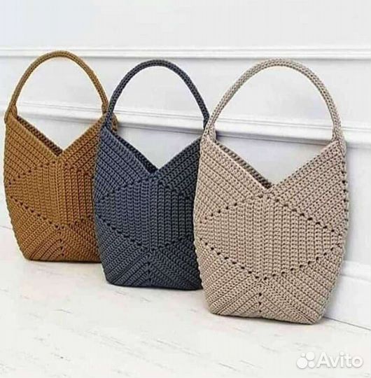 Вяжу на заказ сумочки и рюкзаки