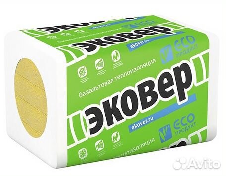 Утеплитель Эковер Лайт 30 (1000х600х50) 7,2 кв.м