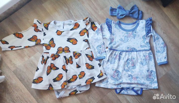 Платья боди для девочки 74