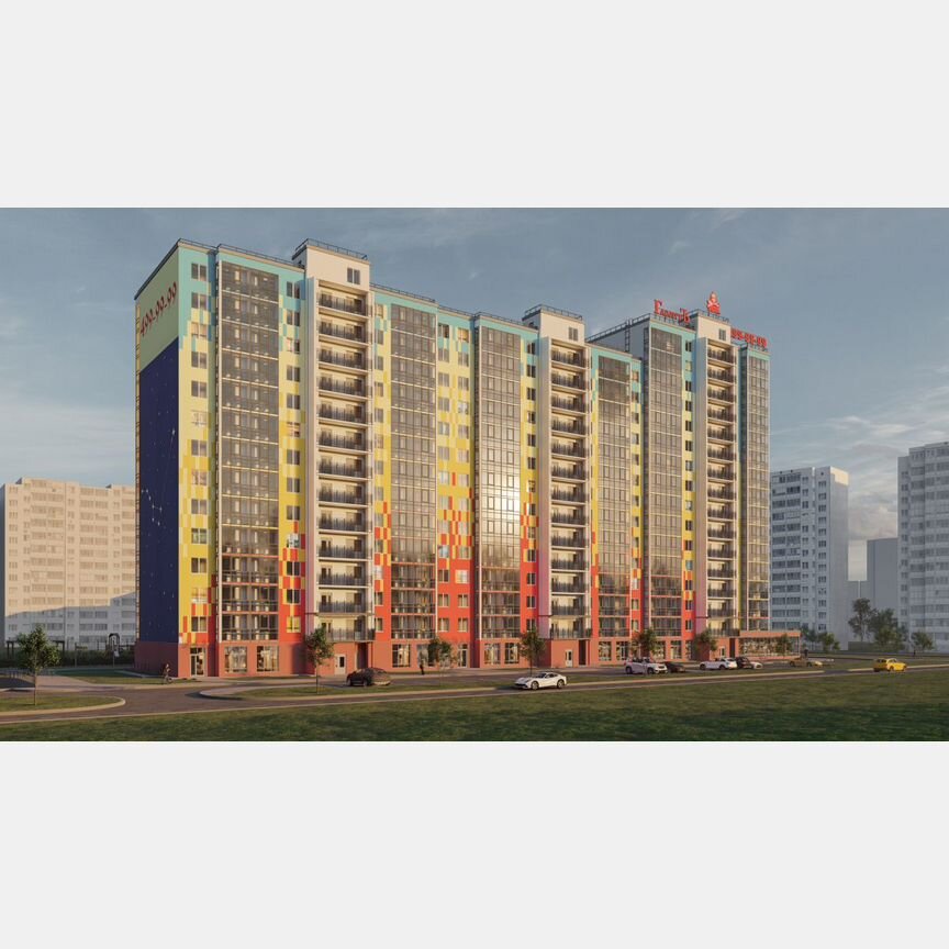 1-к. квартира, 38,6 м², 7/15 эт.