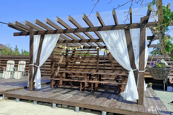 Аренда Беседка, мангал, детская площадка, бассейн
