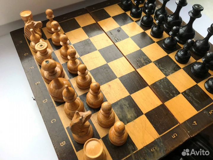 Шахматы деревянные СССР бу 30х30