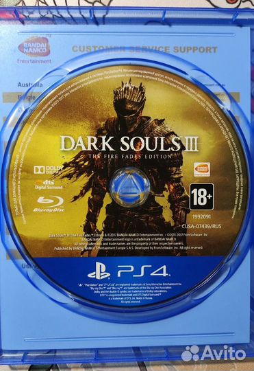Dark Souls 3 Издание игра года PS4